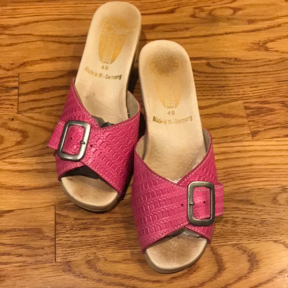Worishofer Fuschia Mule 284 Size 40